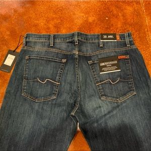 COPY - NWT 7 for all mankind austyn relaxed straight leg. size 38